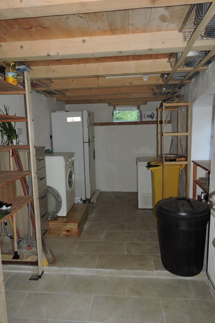 The finished utility room